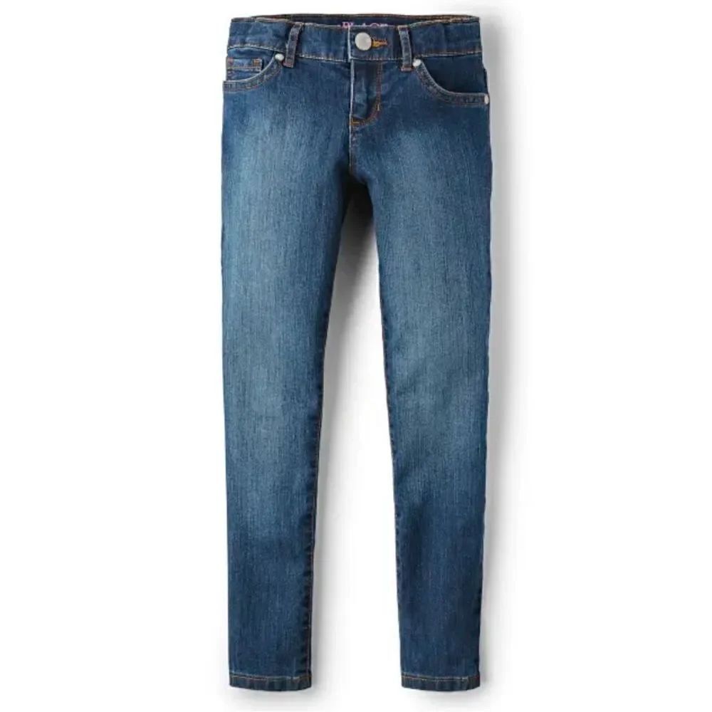 The Children’s Place Girl’s Victory Blue Wash Super Skinny Denim Jeans Size 8